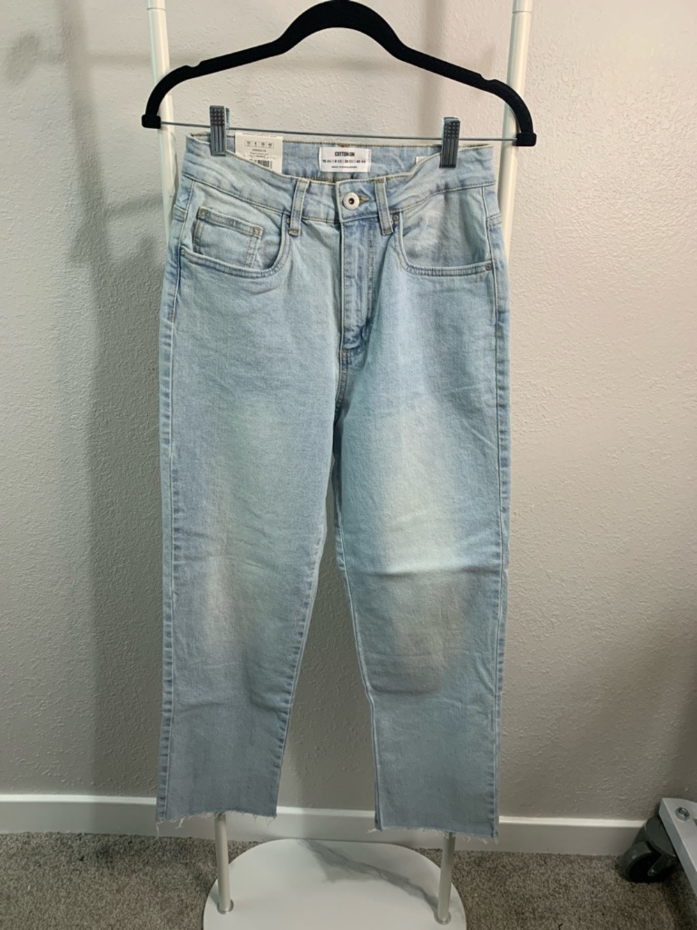 Cotton On Light Wash Straight‎ Leg Jeans